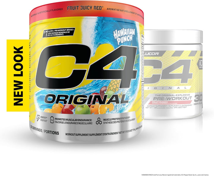 Cellucor – C4 Original Pré-Entraînement – Punch Hawaïen – 30 doses