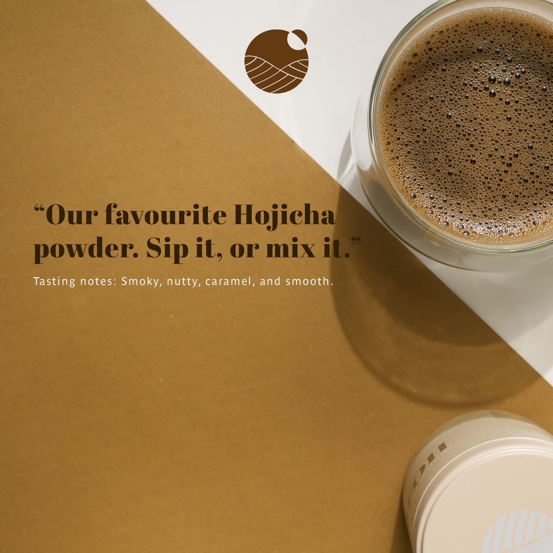 Midori Spring – Organic Hojicha Powder – Roasted Green Tea – Smooth Roast – Antioxidant rich low caffeine