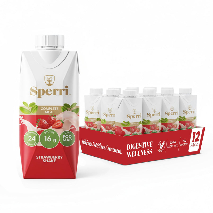 Sperri – Complete Plant-Based Meal Replacement – Strawberry – 330mL, 12 Pack