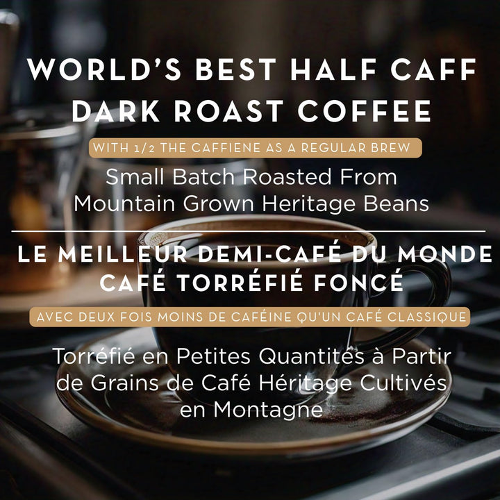 World’s Best – Half Caff Coffee Pods – Dark Roast – 100 Count – Recyclable pods