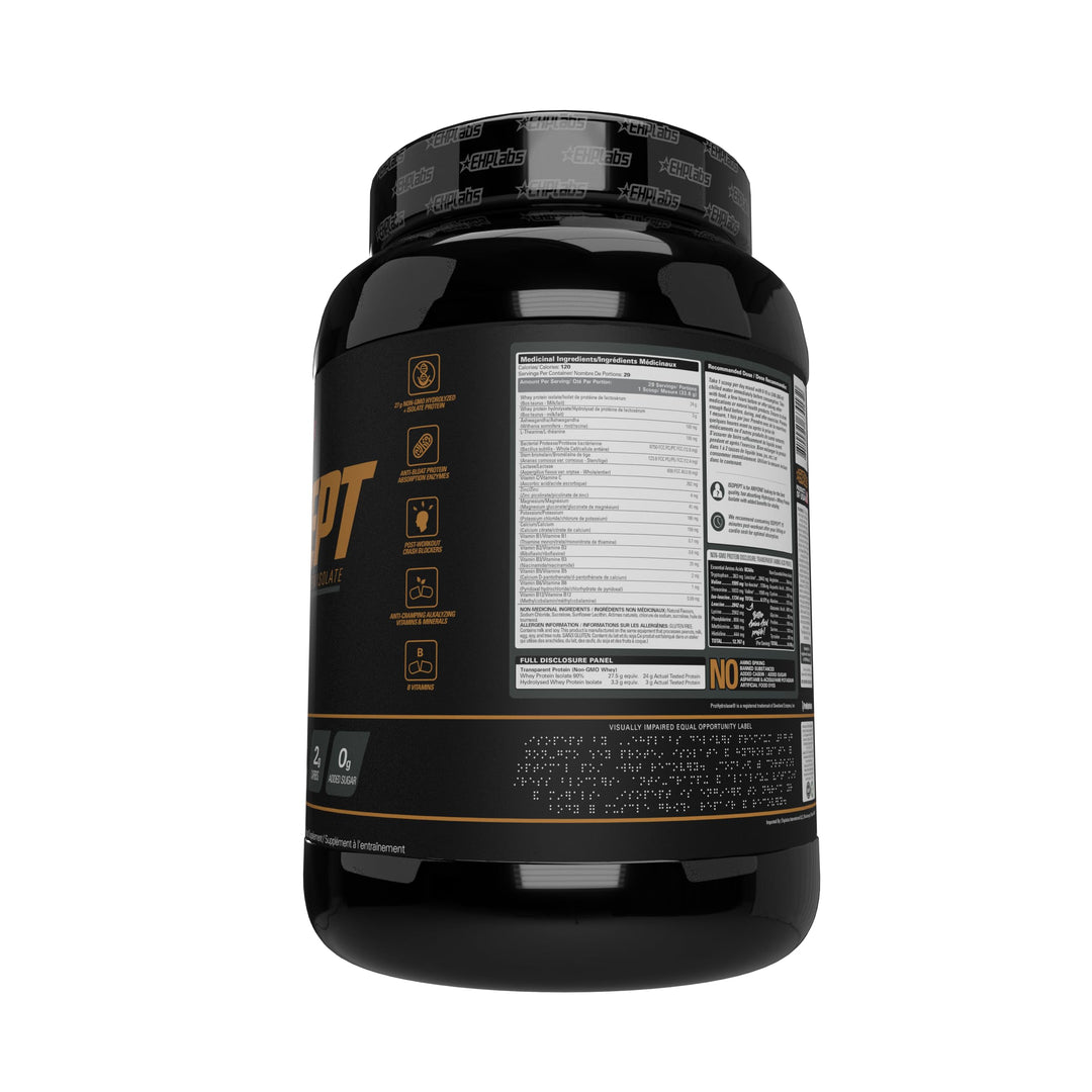 EHP Labs – IsoPept Whey Protein – Vanilla Ice Cream – 27 Serves – 27g isolate