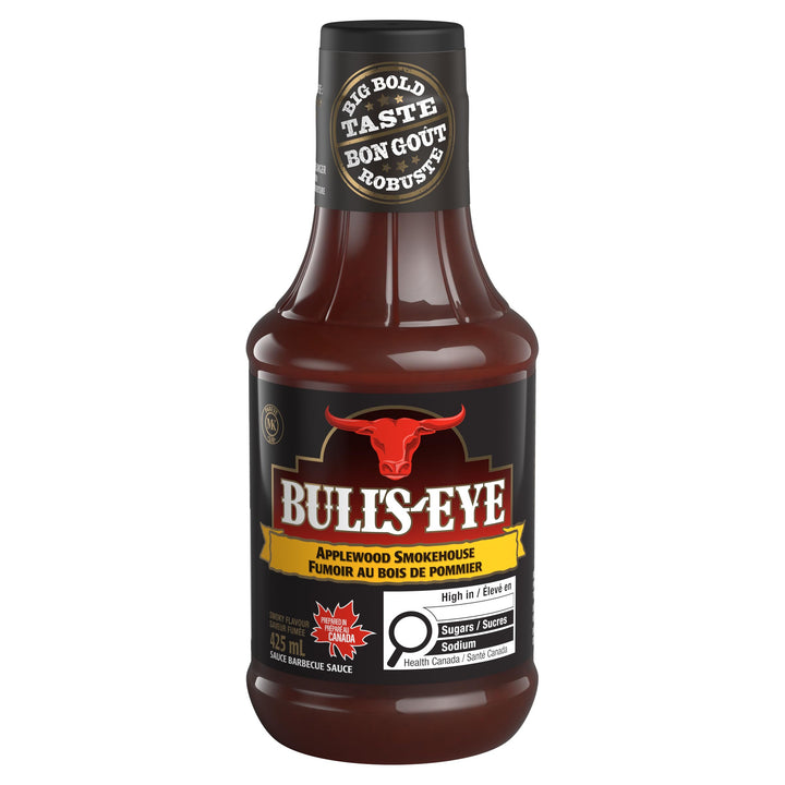 Bull's-Eye Applewood Smokehouse Barbecue Sauce, 2 x 425 mL - Canadian Distribution - Ships Free Within Canada on Orders Above CAD $199
