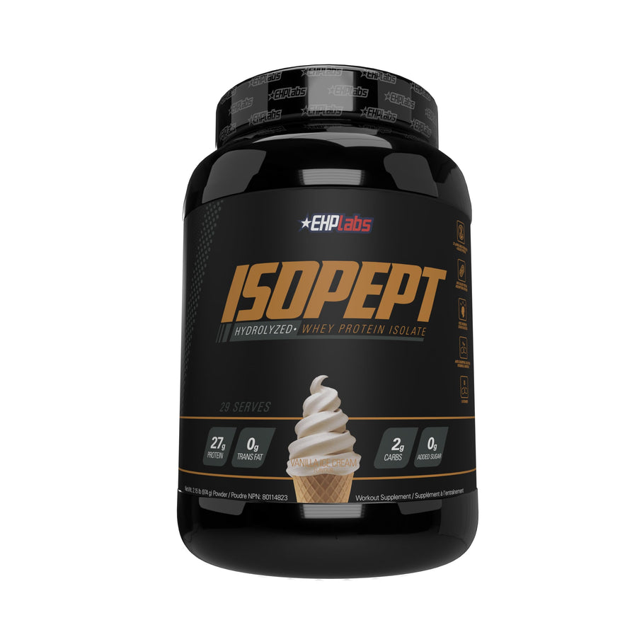 EHP Labs – IsoPept Whey Protein – Vanilla Ice Cream – 27 Serves – 27g isolate