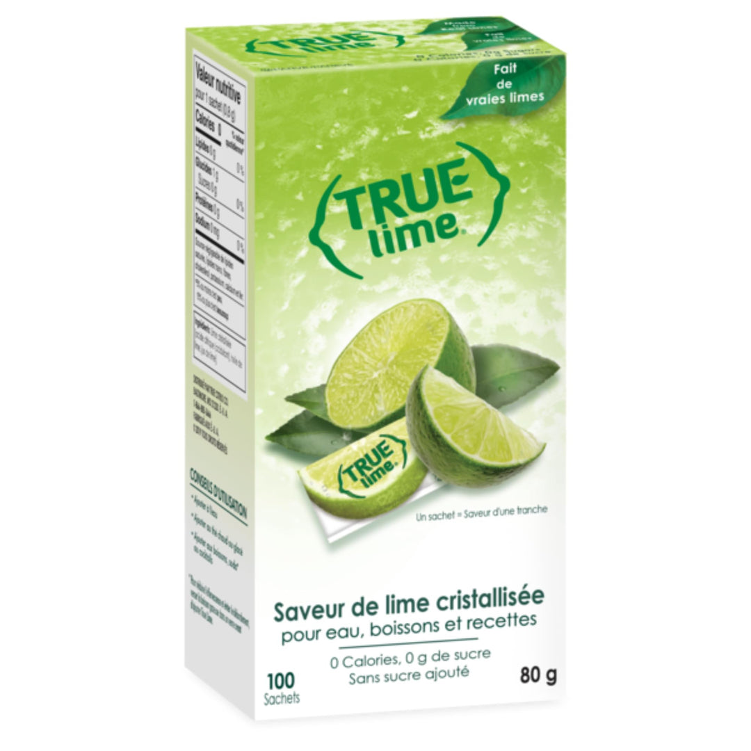 True Lime – Water Enhancer – Single-Serve Packets – 100 Count