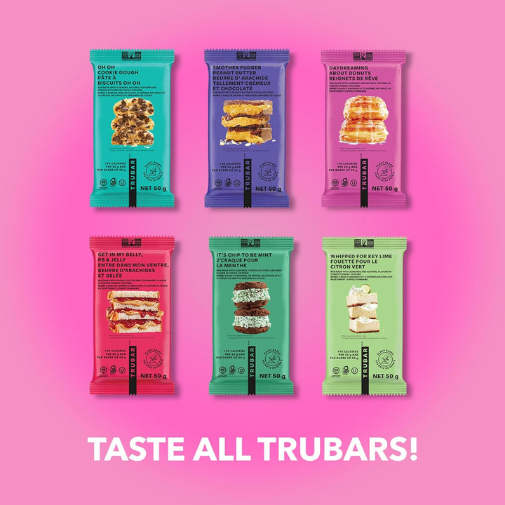 Trubar – Barre protéinée végane – Saveur beignet – Lot de 12