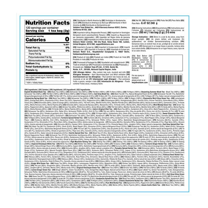 Vahdam – Christmas Tea Gift Set – 24 Flavours – 120 Pyramid Bags