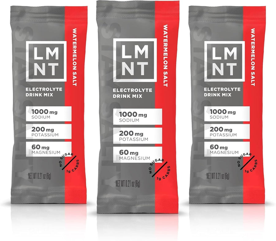 LMNT – Electrolyte Powder Packets – Watermelon Salt – 30 Sticks