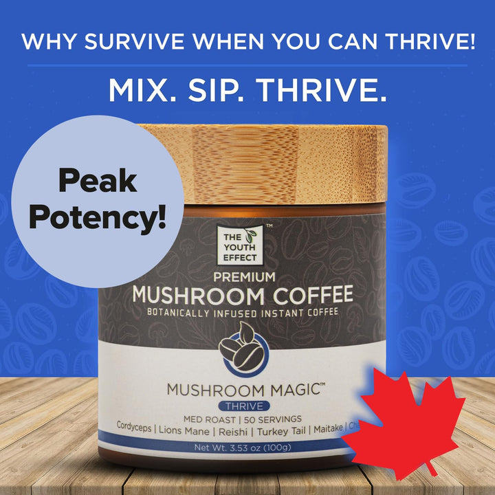 The Youth Effect – Mushroom Coffee – 6 Superfood Mushrooms – 100 g