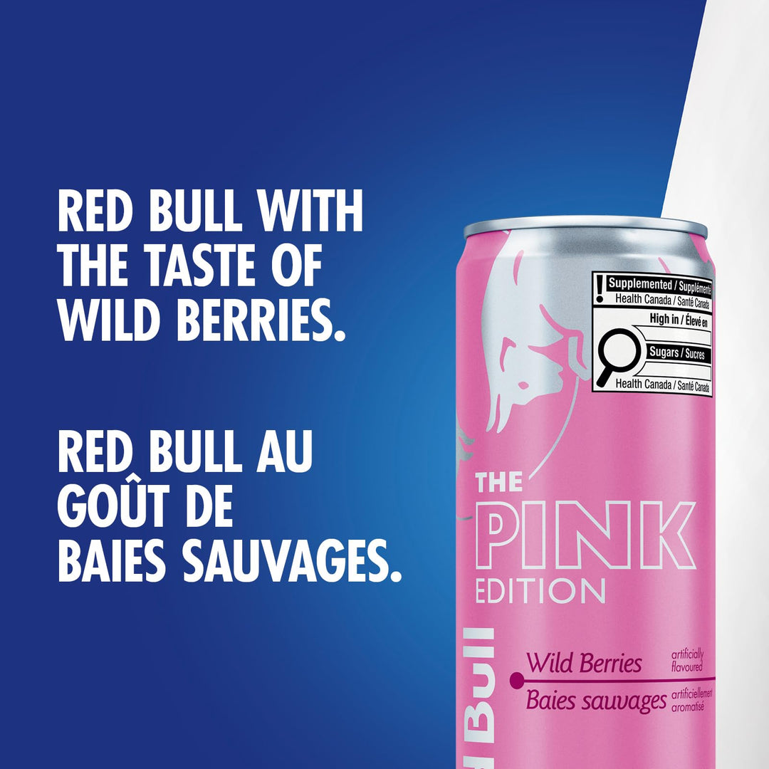 Red Bull Energy Drink Wild Berries Edition, 355ml (24-Pack) - Canadian Distribution - Ships Free Within Canada on Orders Above CAD $199
