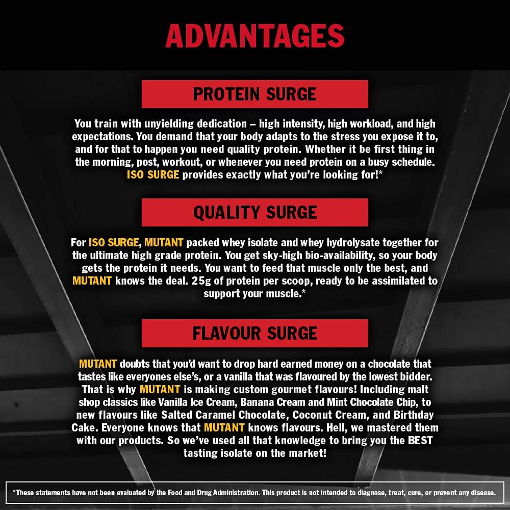 MUTANT – ISO Surge Protein – Orange Dreamsicle – 2.27kg – Fast digesting isolate