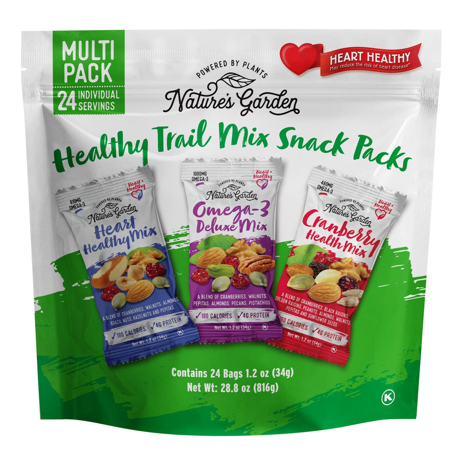 Nature's Garden - Healthy Trail Mix Snack Packs - 24 Individual Servings - 816g