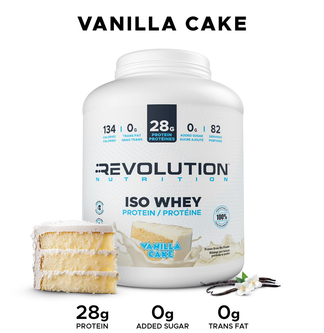 Revolution Nutrition – Iso Whey – Vanilla Cake – 6 lb
