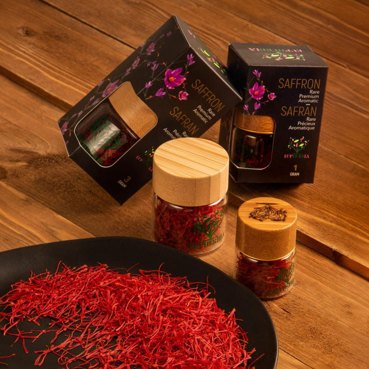 EUPHERBIA – Saffron Threads – Grade A Plus – 3g – Hand harvested