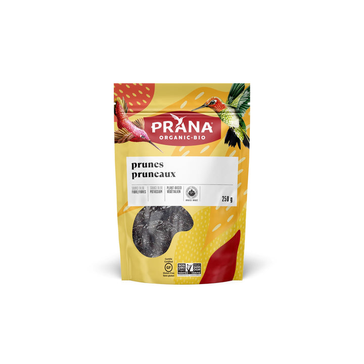 PRANA Organic Pitted Prunes, 2 x 250g - Canadian Distribution - Ships Free Within Canada on Orders Above CAD $199