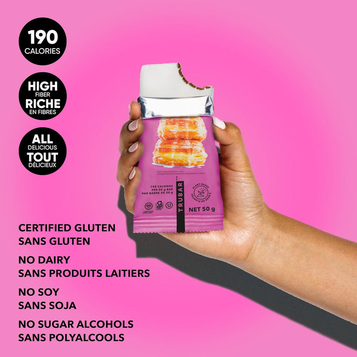 Trubar – Barre protéinée végane – Saveur beignet – Lot de 12
