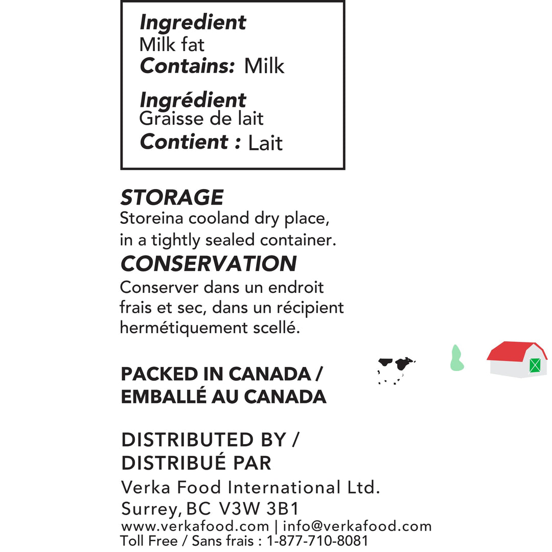 Verka Pure Desi Ghee (Clarified Butter), 2.5 kg - Canadian Distribution - Ships Free Within Canada on Orders Above CAD $199