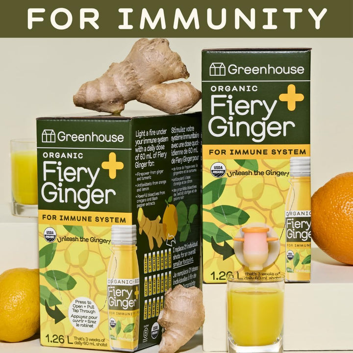 Greenhouse Juice – Fiery Ginger Wellness Shot – 1.26 L, 2 Pack