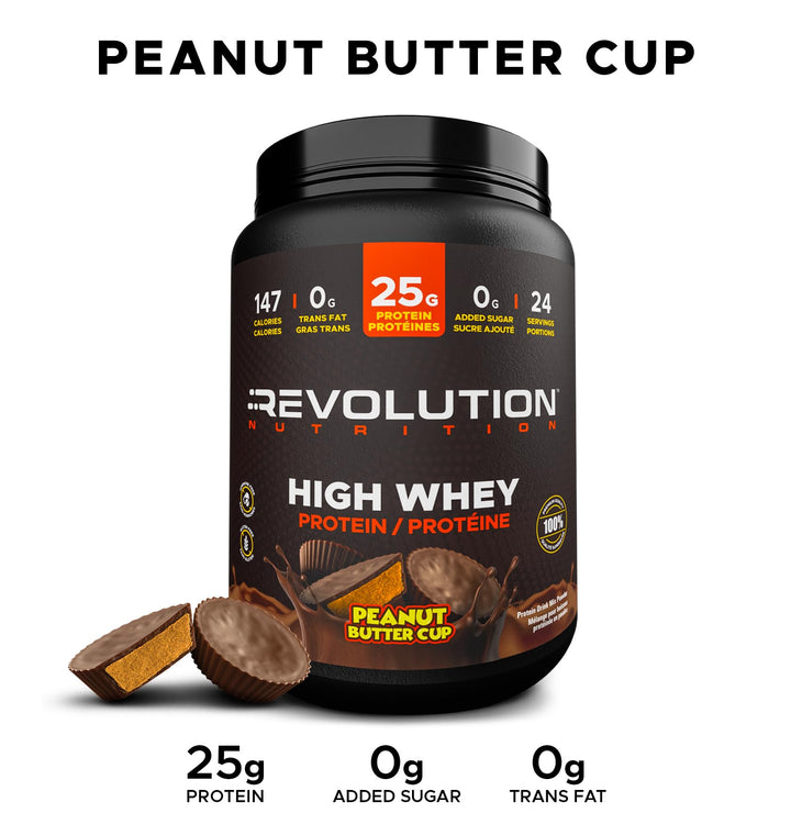 Revolution Nutrition – High Whey Isolate Protein Powder – Chocolate Peanut Butter Cup – 2LB