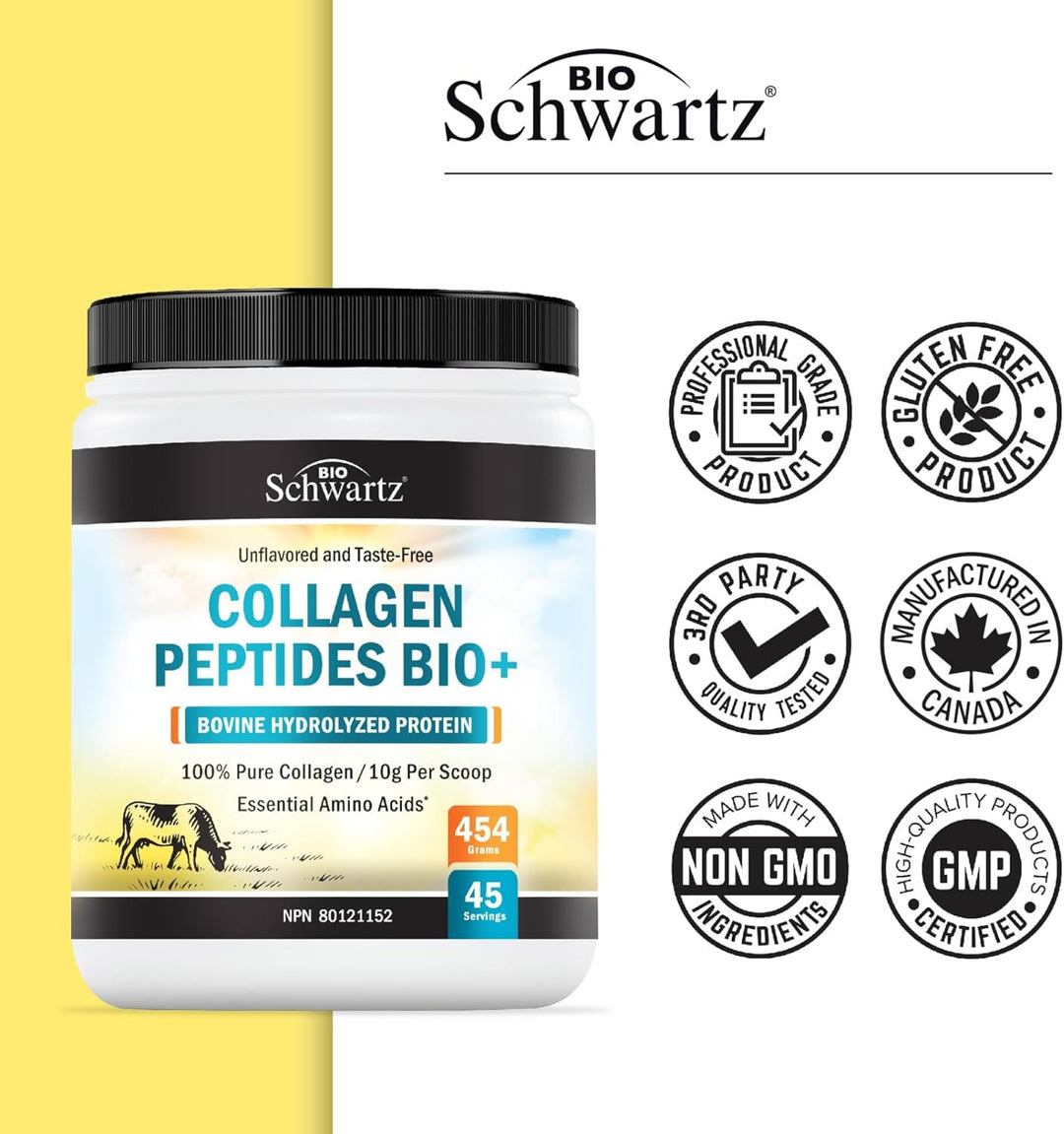 Collagen Peptides – Hydrolyzed Collagen Powder – Unflavored – 16 oz