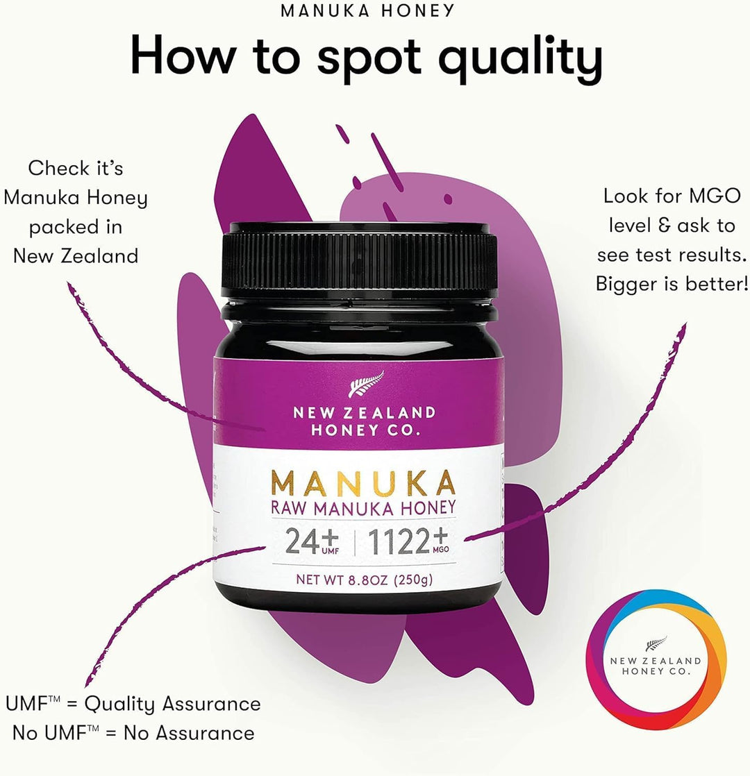 New Zealand Honey Co. – Manuka Honey – UMF 24+ / MGO 1122+ – 8.8 oz