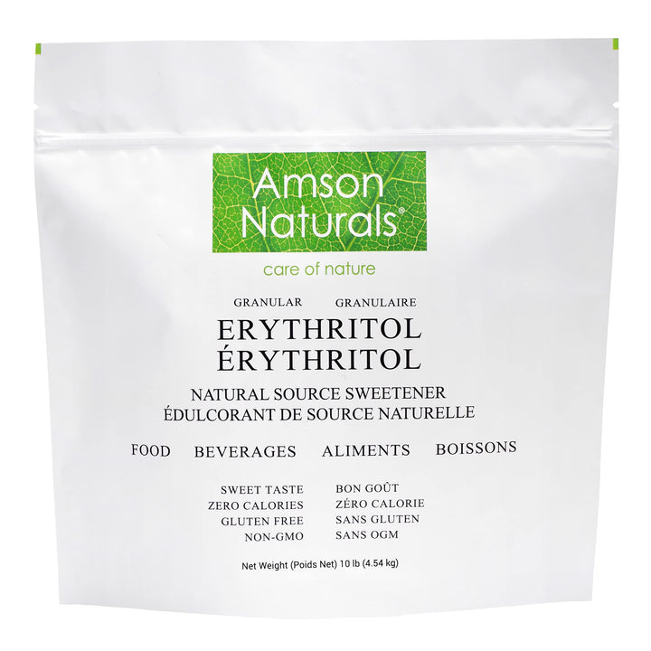 Amson Naturals – Erythritol Granular Sweetener – Original – 10lb
