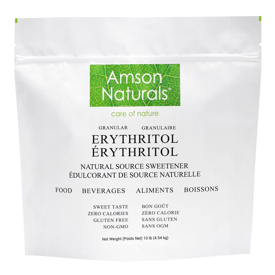 Amson Naturals – Erythritol Granular Sweetener – Original – 10lb