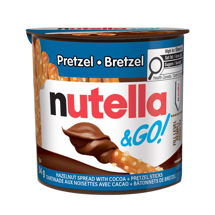 Nutella & Go! Hazelnut Spread with Cocoa and Pretzel Sticks - 12 Pack (54g Each) - Canadian Distribution - Ships Free Within Canada on Orders Above CAD $199