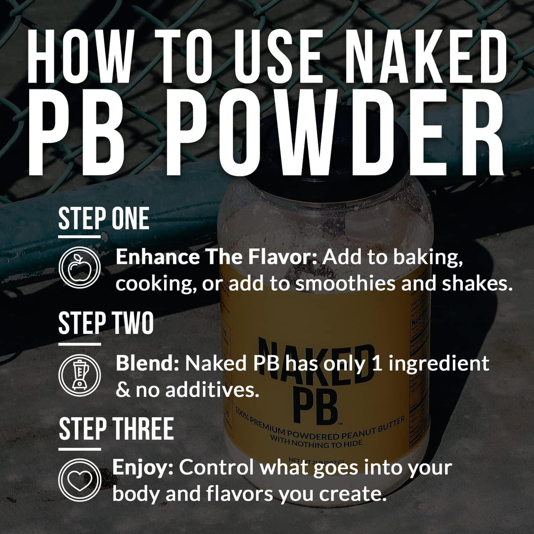 Naked PB – Powdered Peanut Butter – 2LB