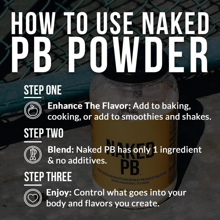 Naked PB – Powdered Peanut Butter – 2LB