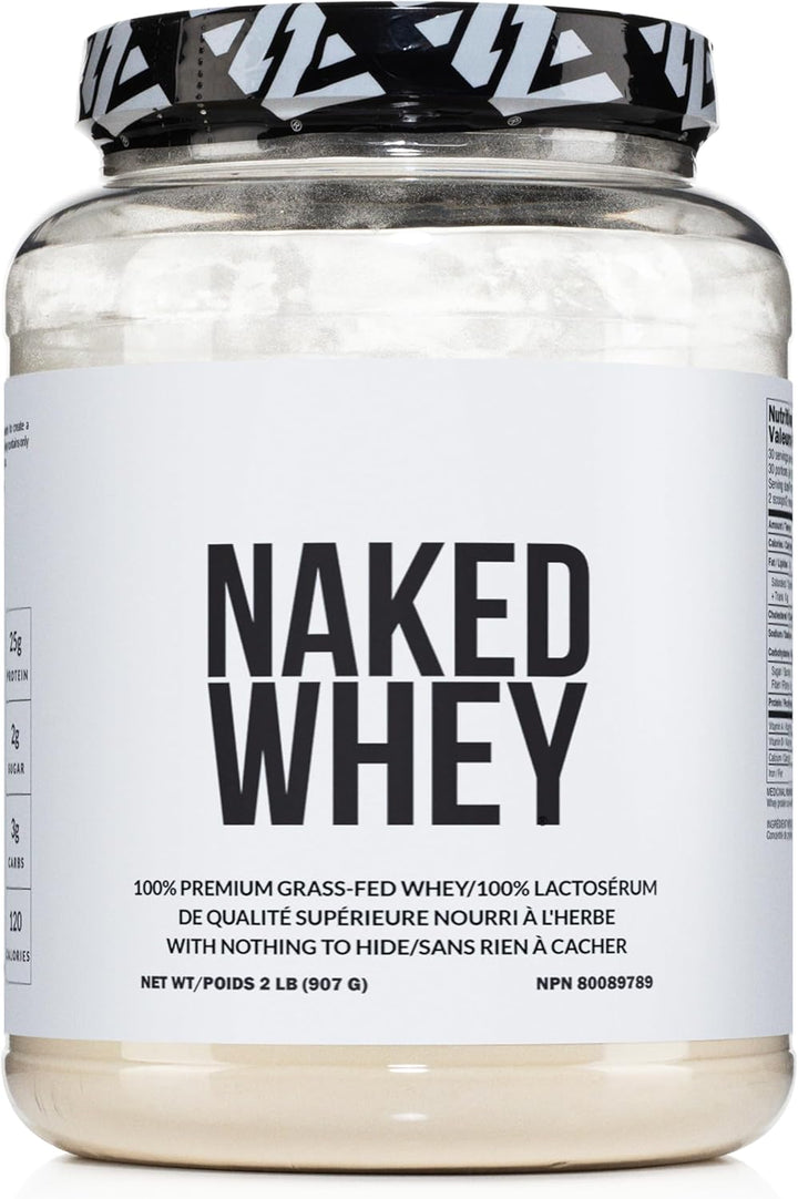 NAKED – Whey Protein Powder – Unflavored – 2 lb