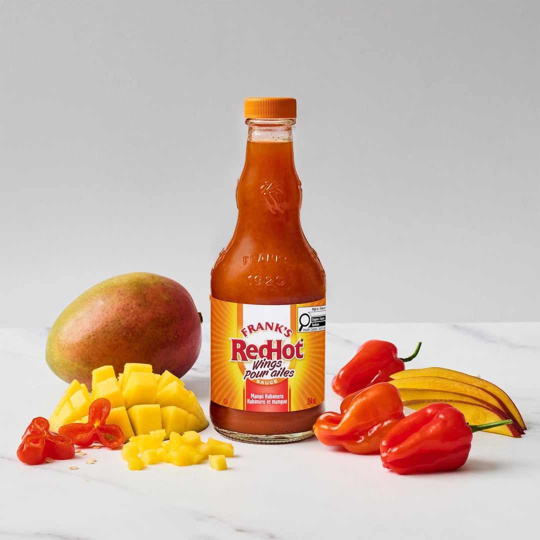 Frank's RedHot Mango Habanero Wings Sauce – 2 x 354mL Bottle - Canadian Distribution - Ships Free Within Canada on Orders Above CAD $199