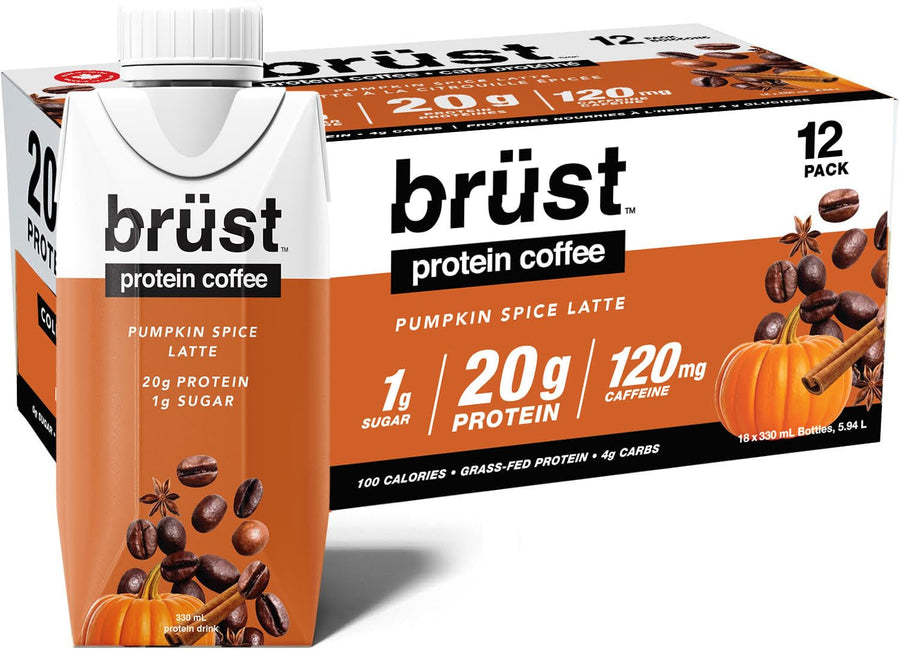Brüst – Protein Coffee – Pumpkin Spice Latte – 12 × 330 ml