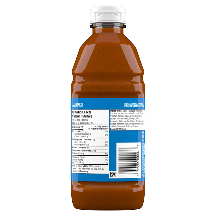 Diana Carolina Style Mustard BBQ Sauce – 500 mL Bottle for Grilling & Marinating - Canadian Distribution - Ships Free Within Canada on Orders Above CAD $199