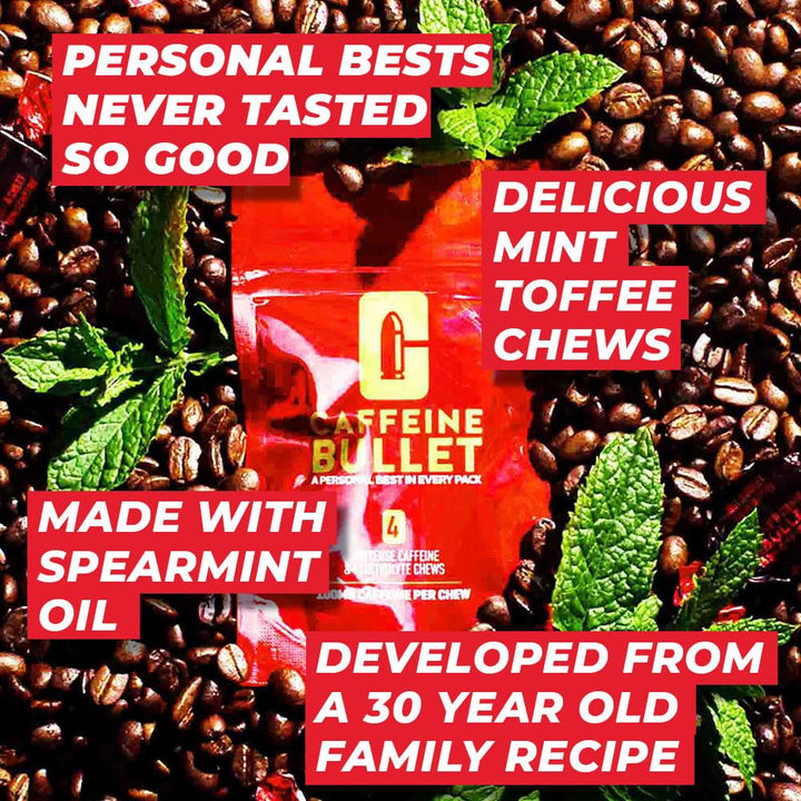 Caffeine Bullet – Energy Chews – Mint – 40 Count – 100mg Caffeine Each