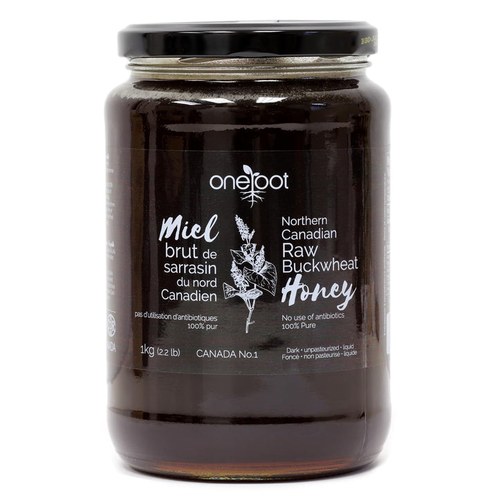 Oneroot – Canadian Raw Buckwheat Honey – Original – 1kg – High antioxidants