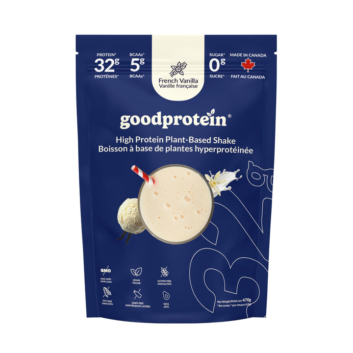 Good Protein – Vegan Plant Based Protein Powder – French Vanilla – 470g – 32g protein