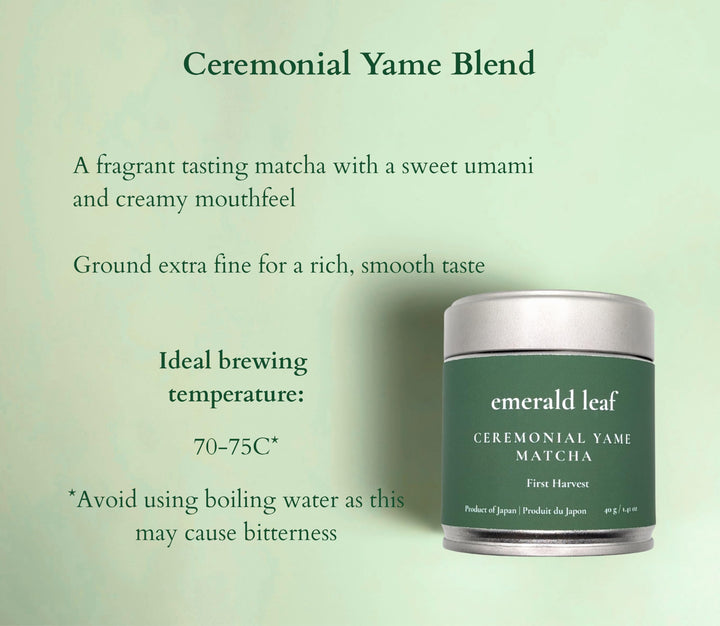 Emerald Leaf – Ceremonial Matcha – First Harvest – 40g – Unsweetened no additives