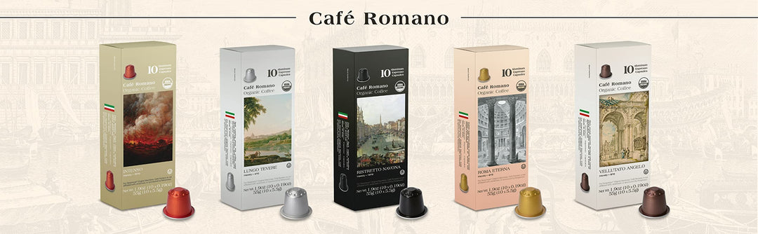 Café Romano – Organic Espresso Pods – Variety Pack – 100 Pods