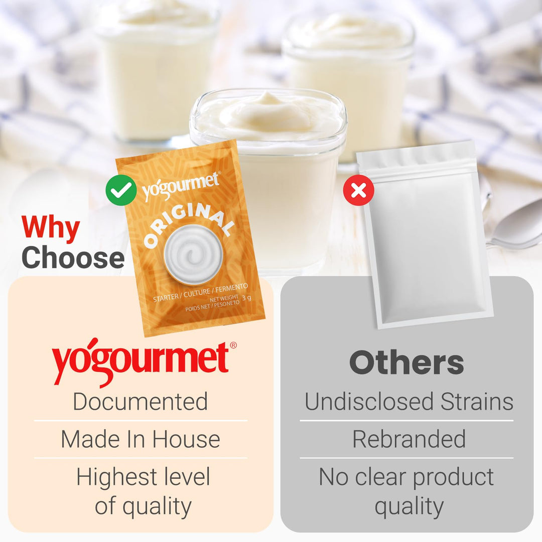 Yogourmet – Yogurt Starter – 16 Sachets – Make 16 Liters
