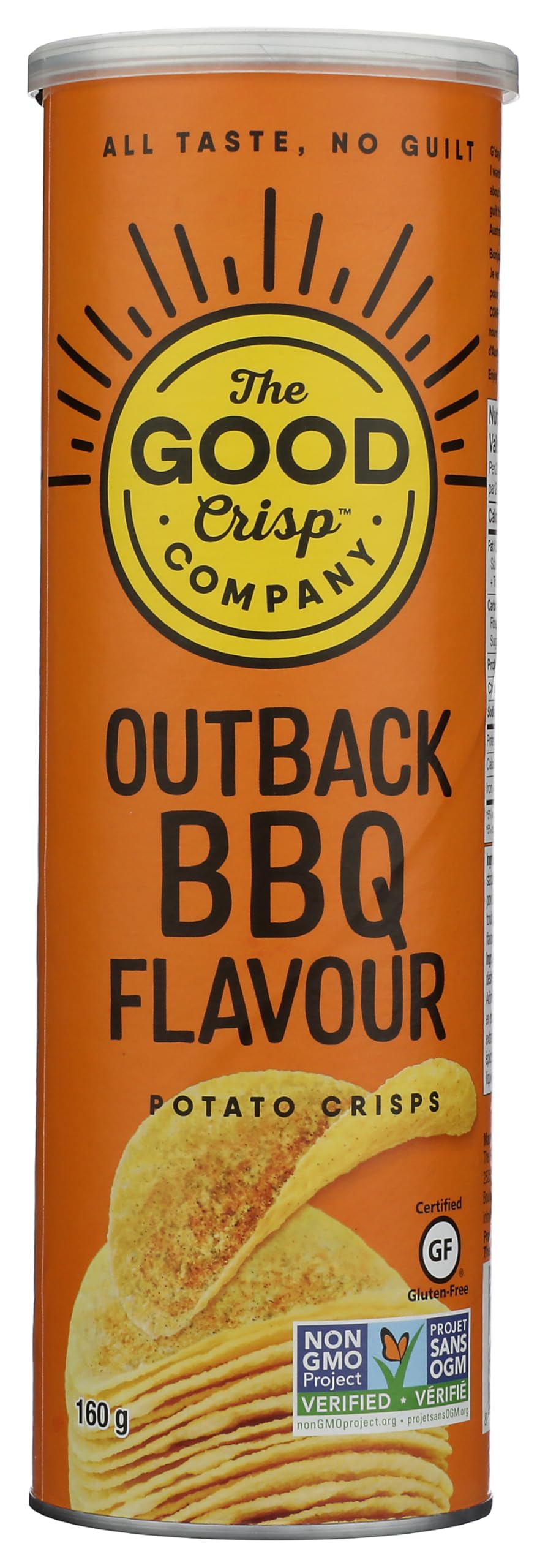 The Good Crisp Company Outback Barbeque Potato Crisps, 2 x 160g - Canadian Distribution - Ships Free Within Canada on Orders Above CAD $199
