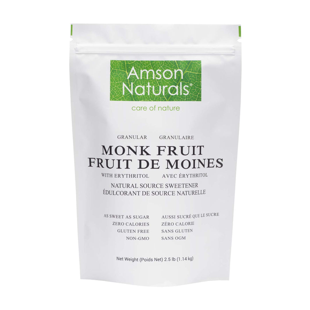 Monk Fruit – Sweetener with Erythritol – Granular 1:1 – 2.5 lb