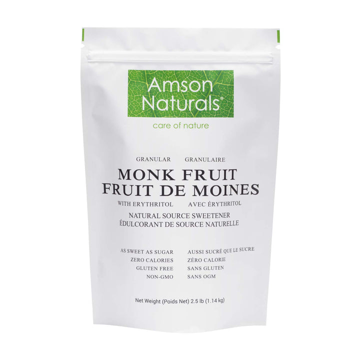 Monk Fruit – Sweetener with Erythritol – Granular 1:1 – 2.5 lb