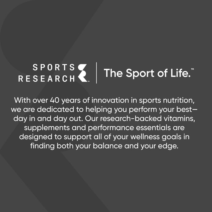 Sports Research – Creatine Monohydrate – 100 Servings