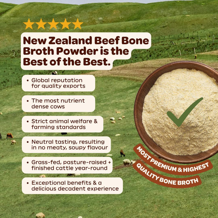 Beck’s Broth – Protein Hot Chocolate – Original – 5 Pack – Bone broth based high protein