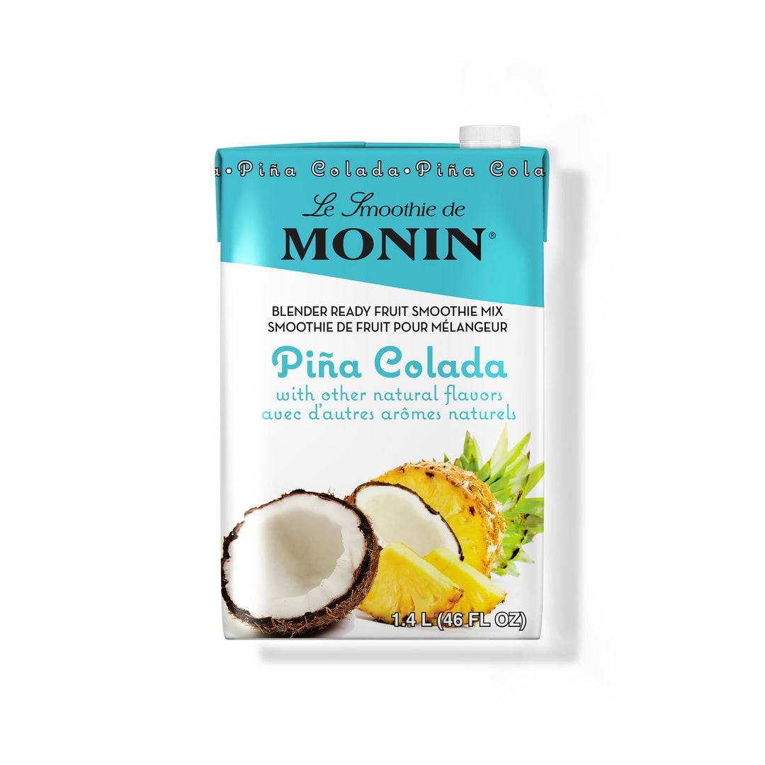 Monin Piña Colada Fruit Mix 1.4L – Tropical Blend for Smoothies, Cocktails, Shakes & Mocktails - Canadian Distribution - Ships Free Within Canada on Orders Above CAD $199