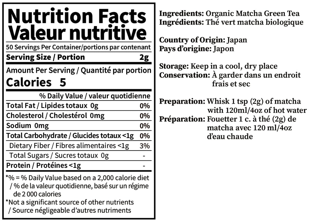 Yedoensis – Premium Organic Matcha – Japanese Green Tea – 100g