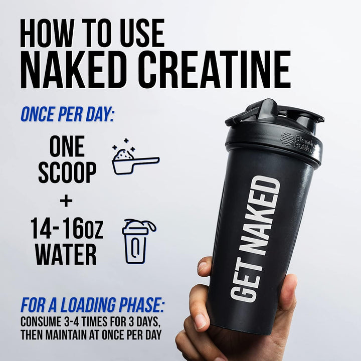 Naked – Creatine Monohydrate Powder – Unflavored – 500 g, 100 Servings