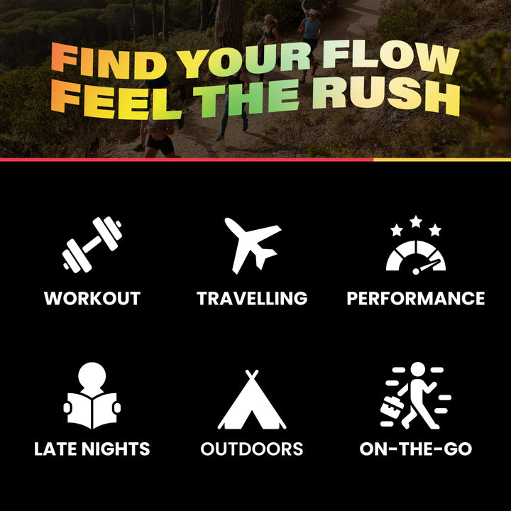 FloRush – Energy Drink Hydration Powder – Variety Pack – 48 Sachets