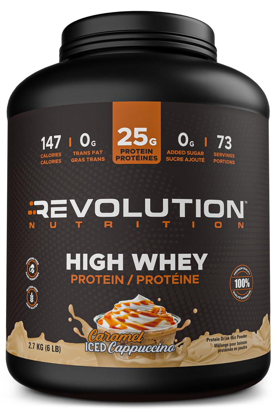 Revolution - High Whey Isolate Protein Powder - Caramel Iced Cappuccino - 6LB