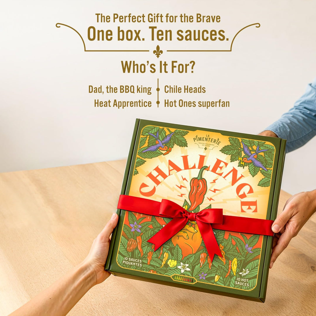 Hot Sauce Challenge – Hot Sauce Gift Box – Mild to Extreme – 10 x 148ml